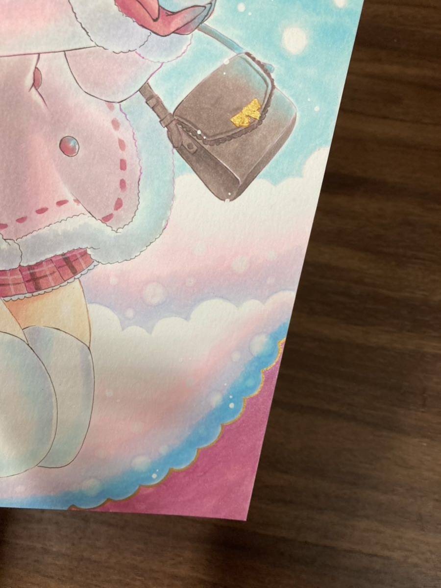 ゆ*ぴ様 手描きイラスト 原画 中色紙 Yahoo!オークション - quartz