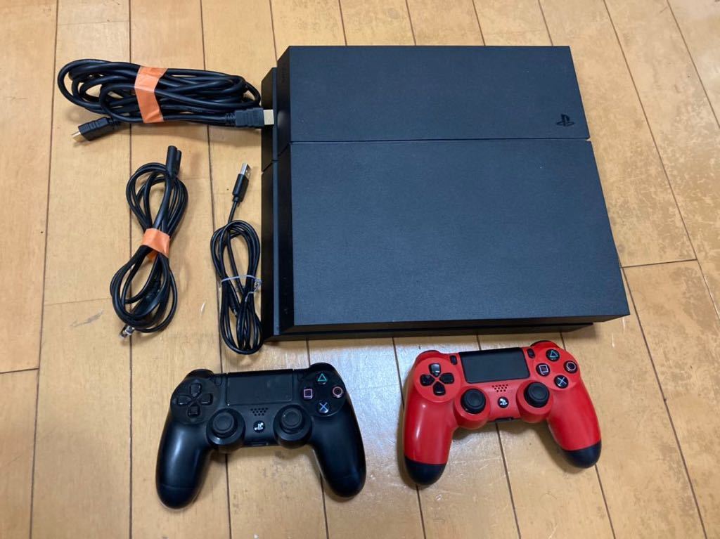 PS4本体 SONY PlayStation4 500GB コントローラー2個付き 中古