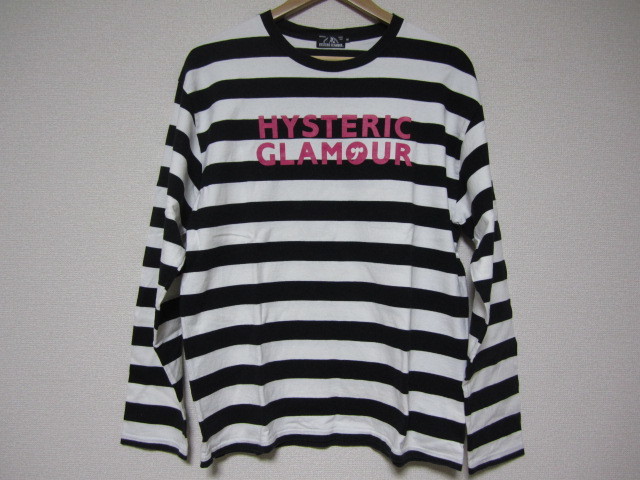 ヒステリックグラマー ボーダー ロンT 長袖Tシャツ 男性用