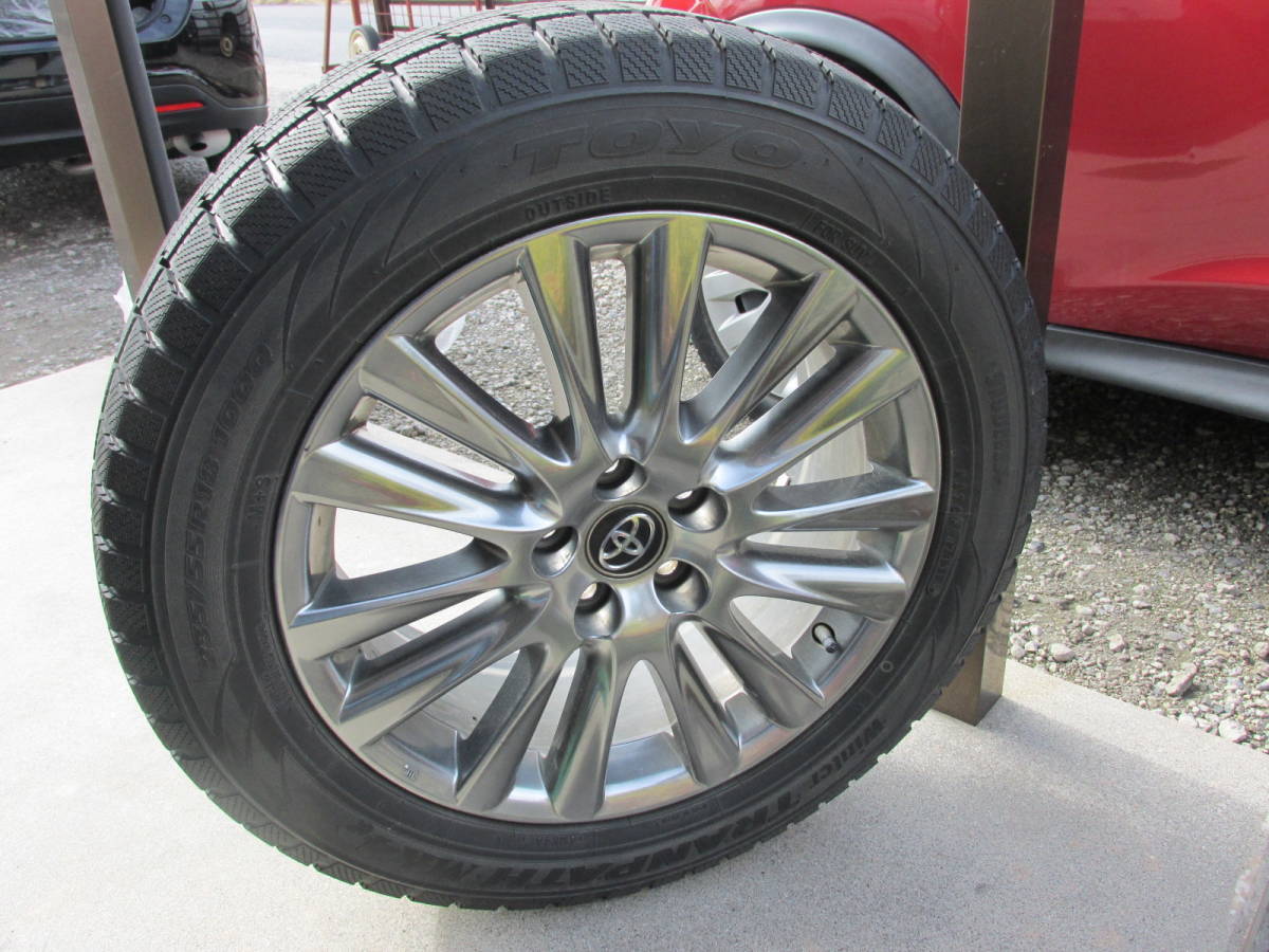 ★トヨタ 60ハリアー純正18インチ ★ 235/55R18 TOYO WINTER TRANPATH MK4α スタッドレス 4本 中古