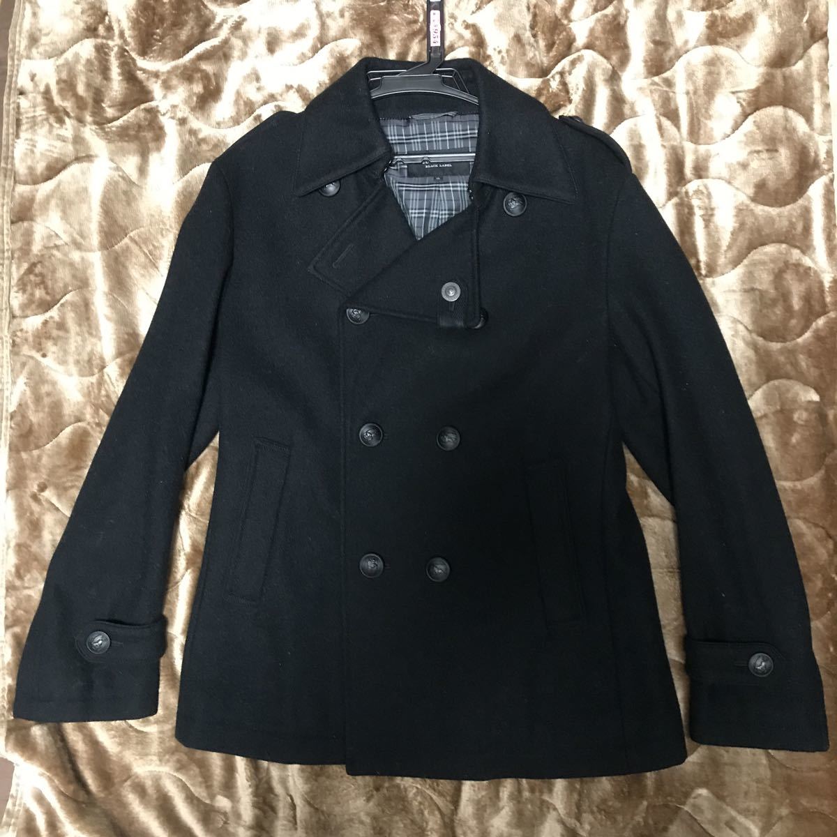 バーバリーブラックレーベル BURBERRY BLACK LABEL ジャケット　Pコート　三陽商会　サイズLL