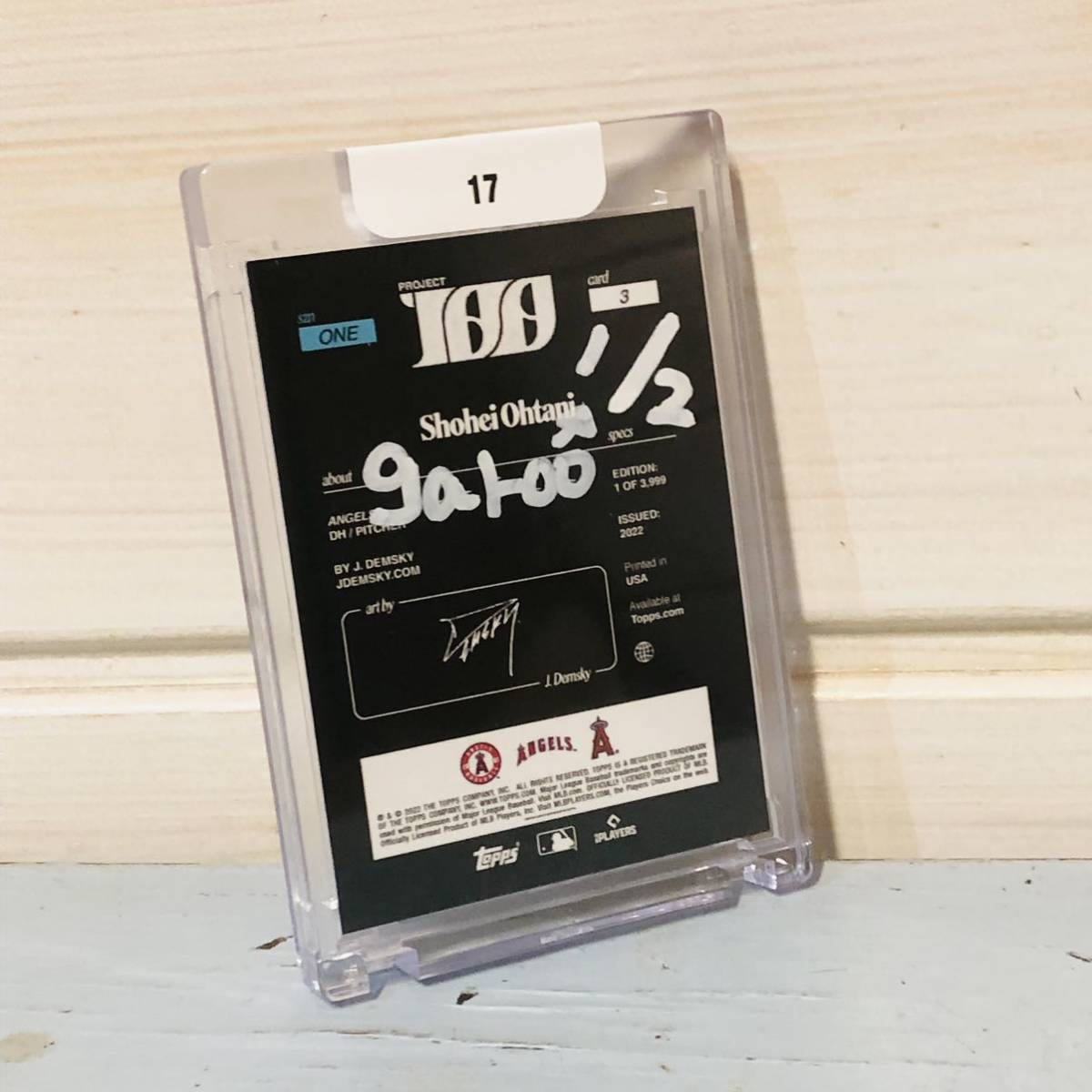 ☆世界に2枚☆ 大谷翔平 topps project 100 アート カード エンゼルス