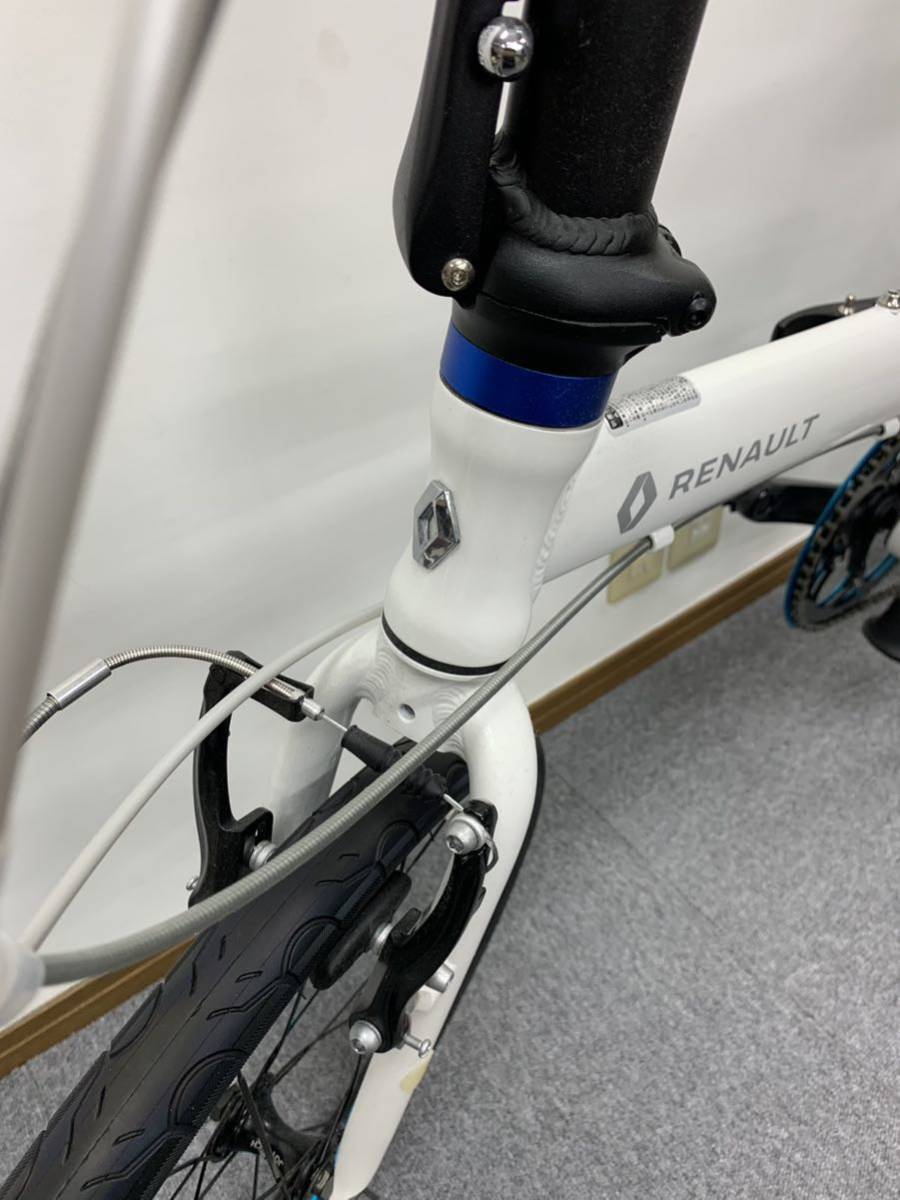 折りたたみ自転車 RENAULT ルノー 水色 6段変速 INITIAL207