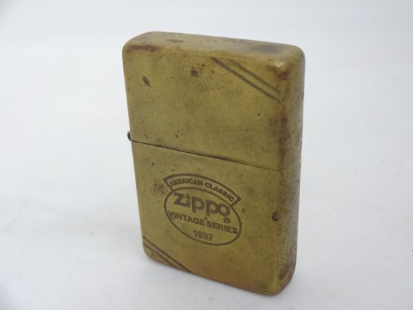 O551-N30-274★ Zippo ジッポー AMERICAN CLASSIC アメリカンクラシック 真鍮 オイルライター 喫煙具 火花あり 現状品①★
