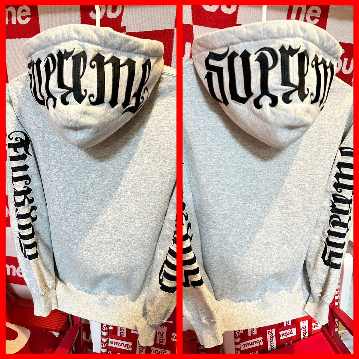 ☆名作☆超激レア☆Supreme Ambigram Hooded Sweatshirt シュプリーム 