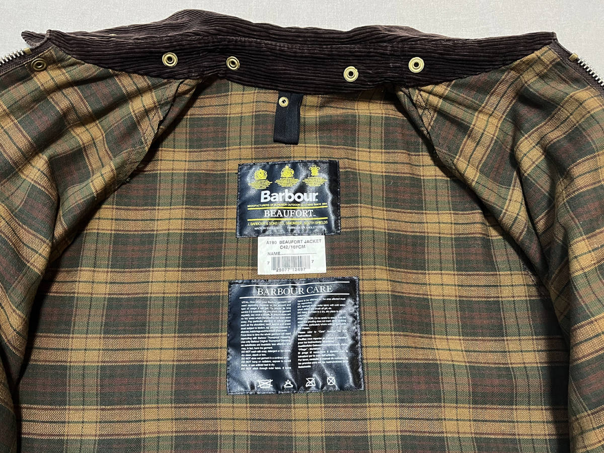 極美稀少！ Barbour ラスティック BEAUFORT ライナー付き 3ワラント 