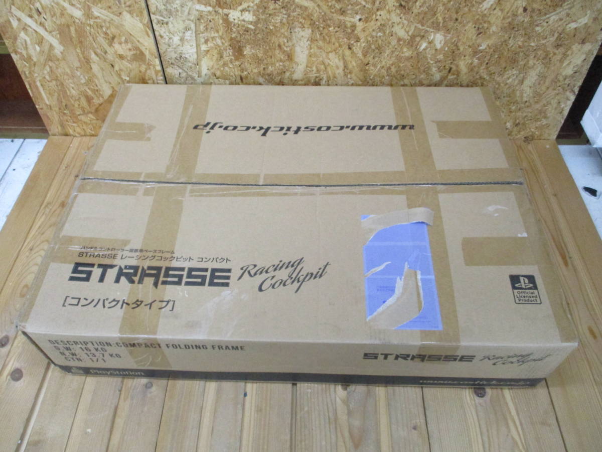 kt0110/06/24　【同梱不可】　ジャンク　ハンコン　STRASSE XZERO レーシングコックピット　コンパクト