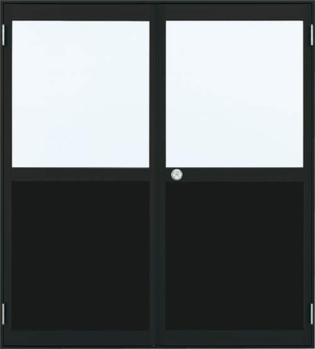 アルミサッシ YKK 内付 両開き勝手口ドア W1690×H2007（16920）