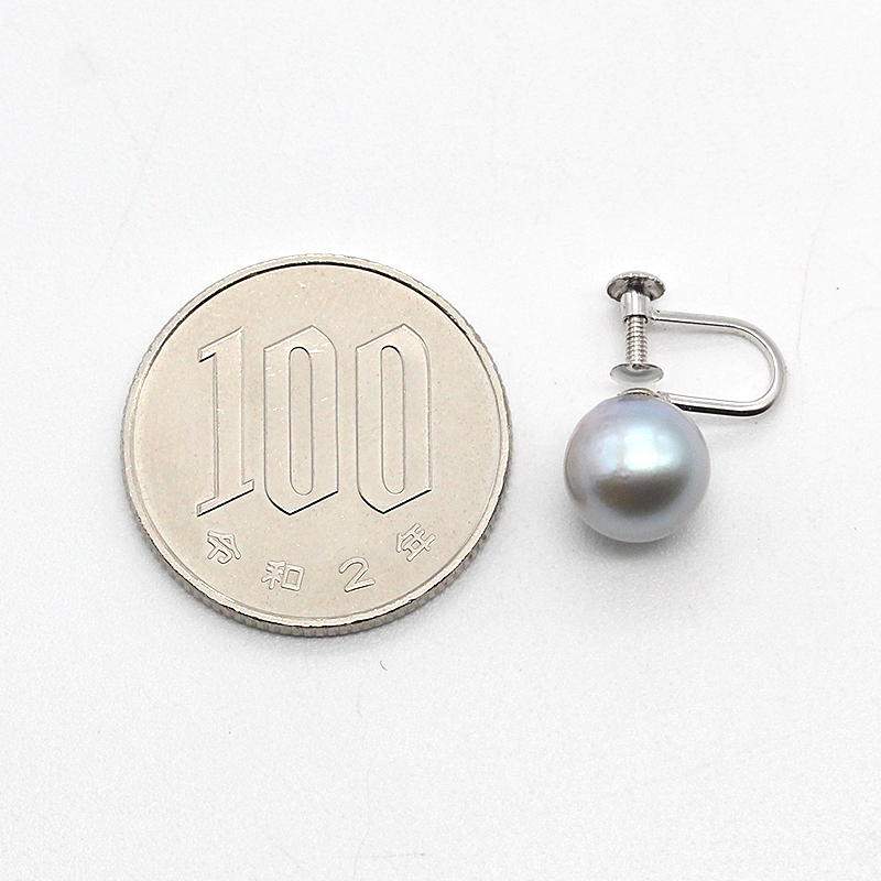 K14 WG ホワイトゴールド ピアス シルバー パールネックレス セット