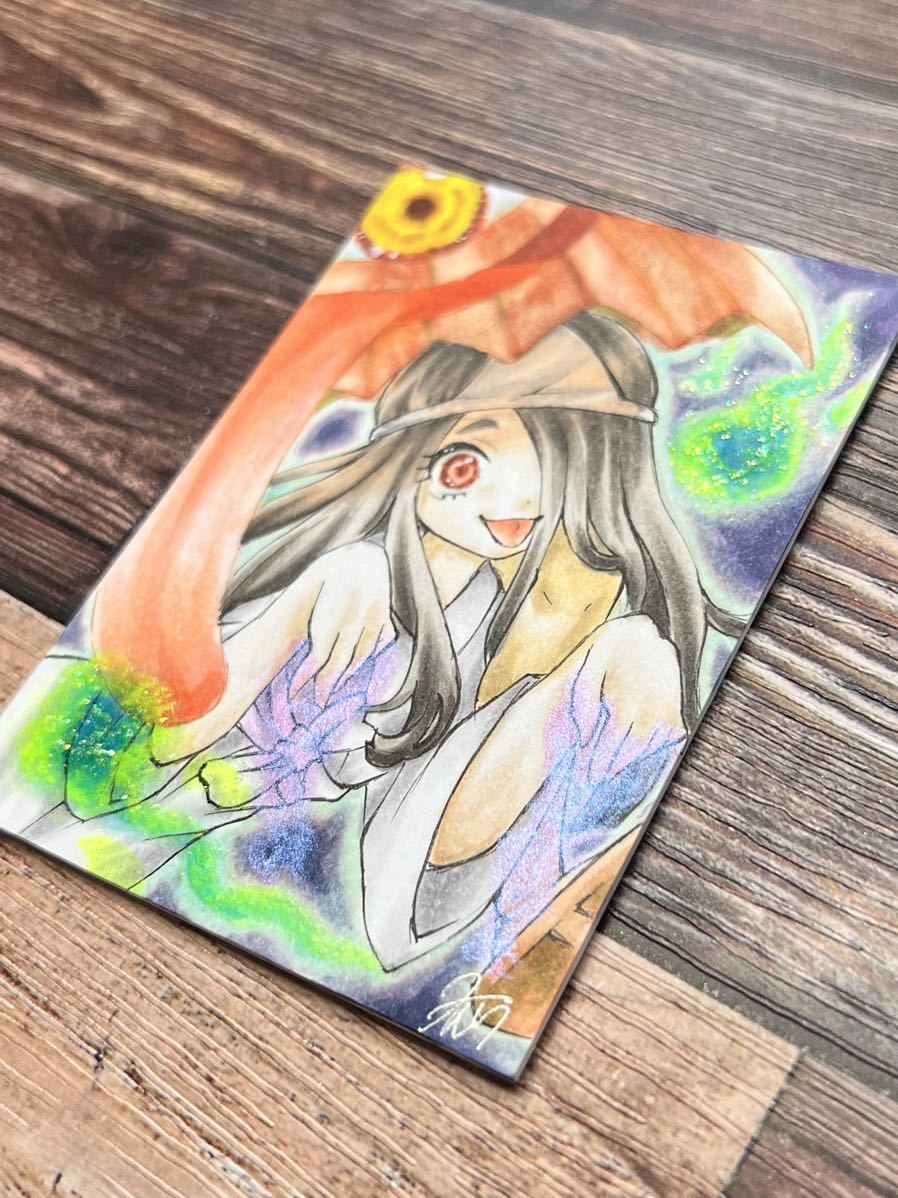 手描きイラストMoon Angelオリジナル ポストカード4枚 少年 原画