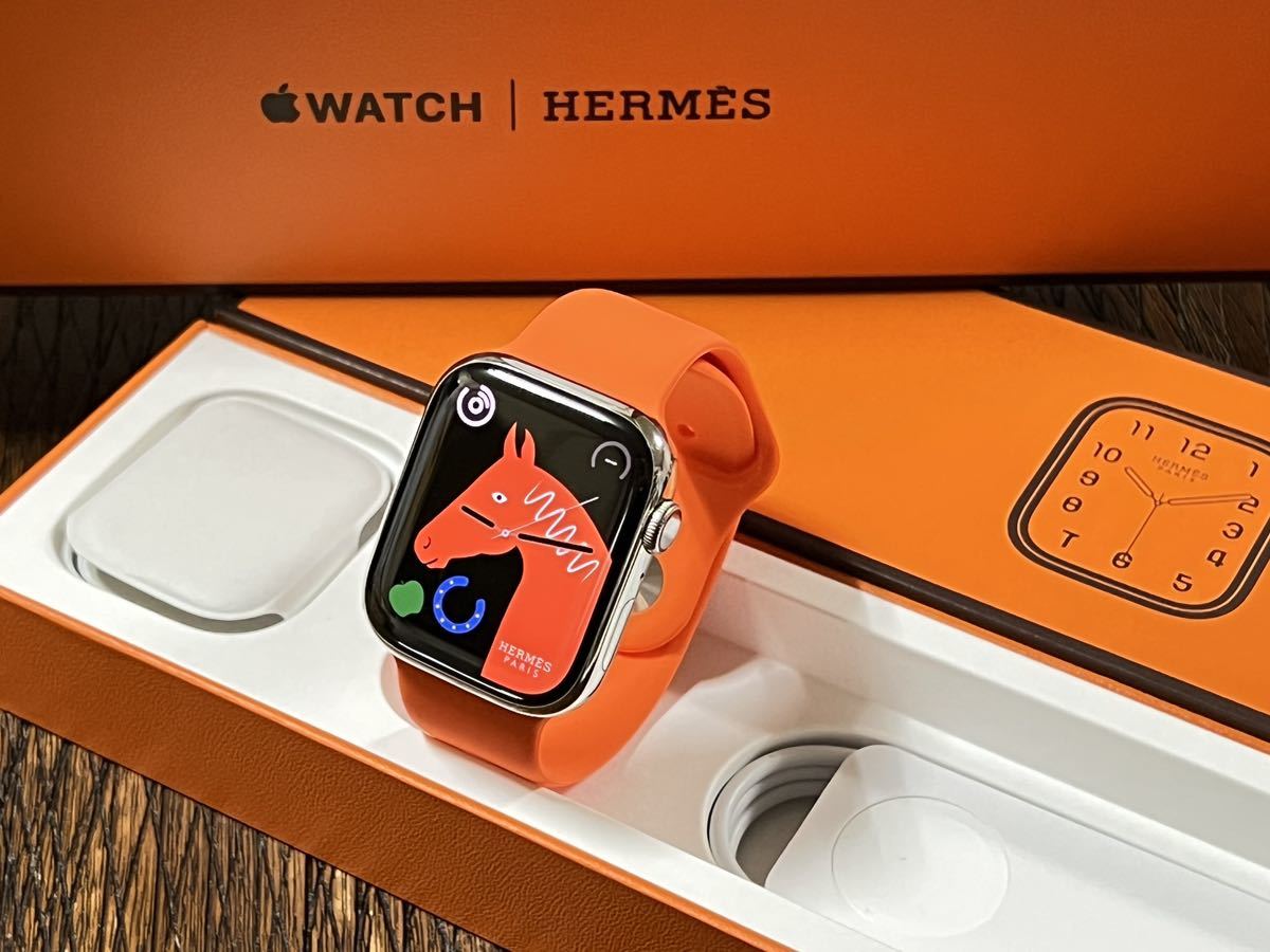  ケア有り バッテリー92% Apple Watch HERMES Series 7 45mm アップルウォッチ エルメス シルバー ステンレススチール GPS Cellular(スマートウォッチ本体)｜売買されたオークション情報、yahooの商品情報を スマートウォッチ本体