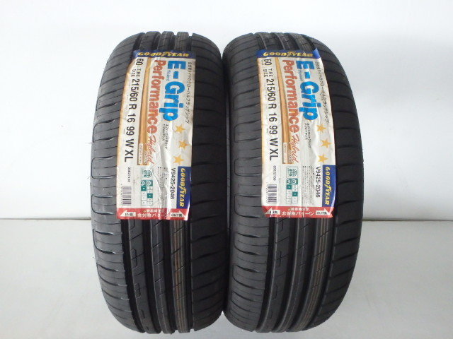 セール，限定SALE 215/60R16 99W XL グッドイヤー EfficientGrip Performance 2本セット サマータイヤ 2015年製(グッドイヤー)｜売買されたオークション情報、yahooの商品情報をアーカイブ公開 - オークファン 16インチ
