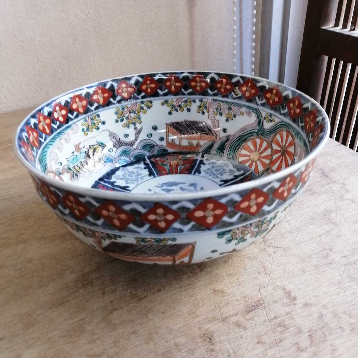 古伊万里 色絵 染付 大鉢 鉢 骨董 伊万里 アンティーク 器 古 古伊万里 色絵 染付 大鉢 鉢 骨董 伊万里 アンティーク 器 古