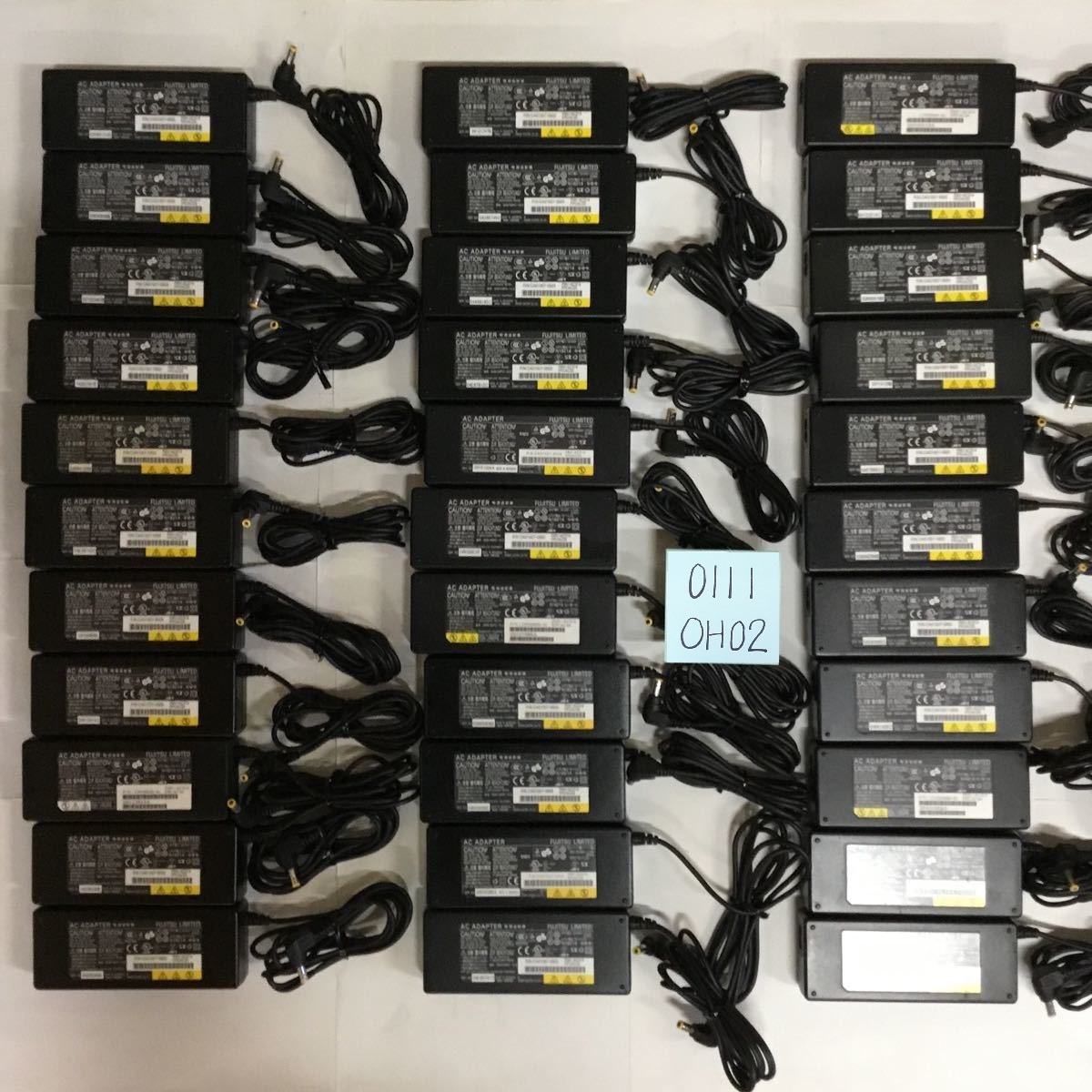 （0111OH02）送料無料/中古/FUJITSU 富士通 フジツウ/FMV-AC314/19V/4.22A/純正 ACアダプタ 33個セット