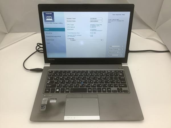ジャンク!TOSHIBA R63⁄PS○Core i7 5500U 2.4G 8G 512G SSD dynabook