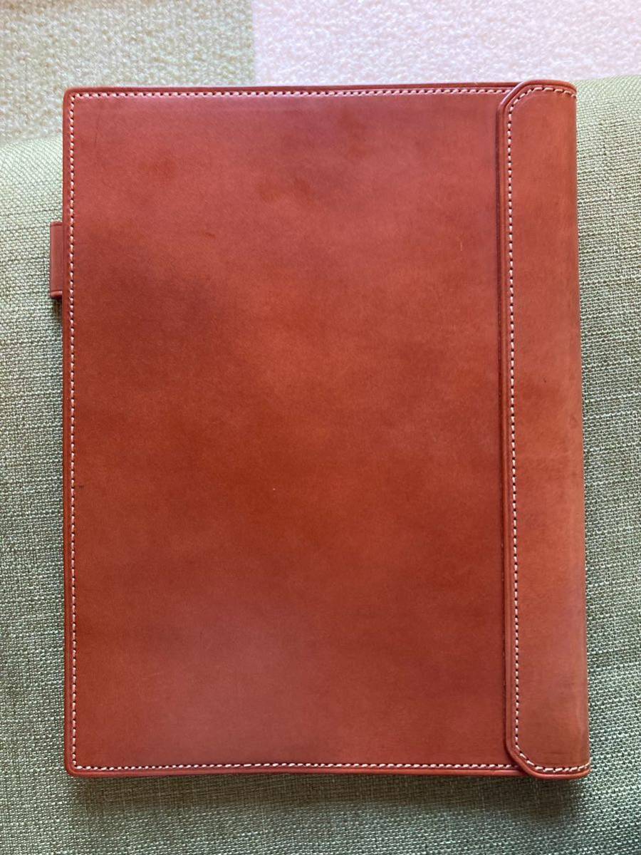 土屋鞄　ナチューラ　B5ノートカバー　ヌメ革 即決 総革☆希少 希少廃盤 土屋鞄 ナチューラ ヌメ革B5ノートカバー ブック
