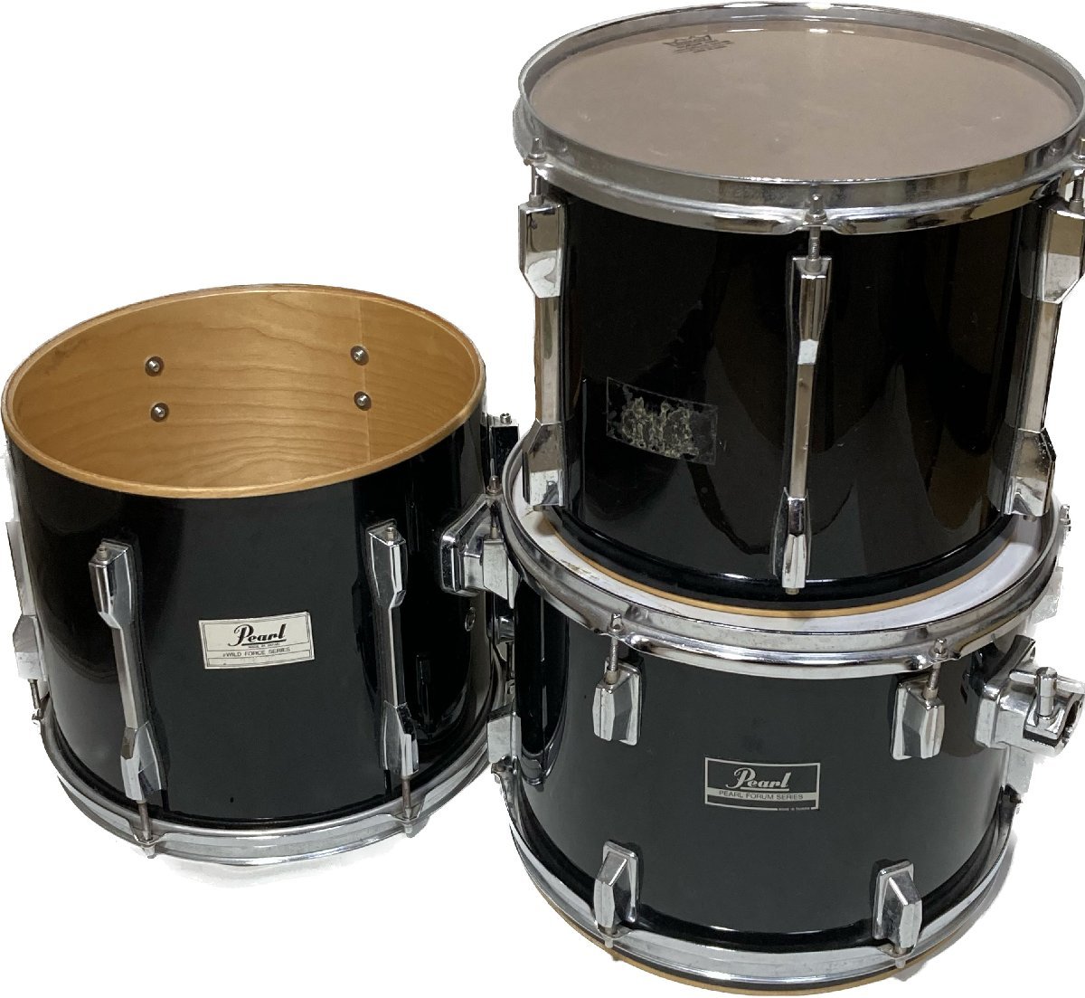 Pearl ドラム タム 3点セット （ PEARL FORUM SERIES / WILD FORCE 