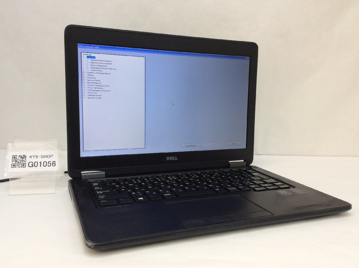 ジャンク/ Dell Latitude 7250 Intel Core i3-5010U メモリ4.1GB 