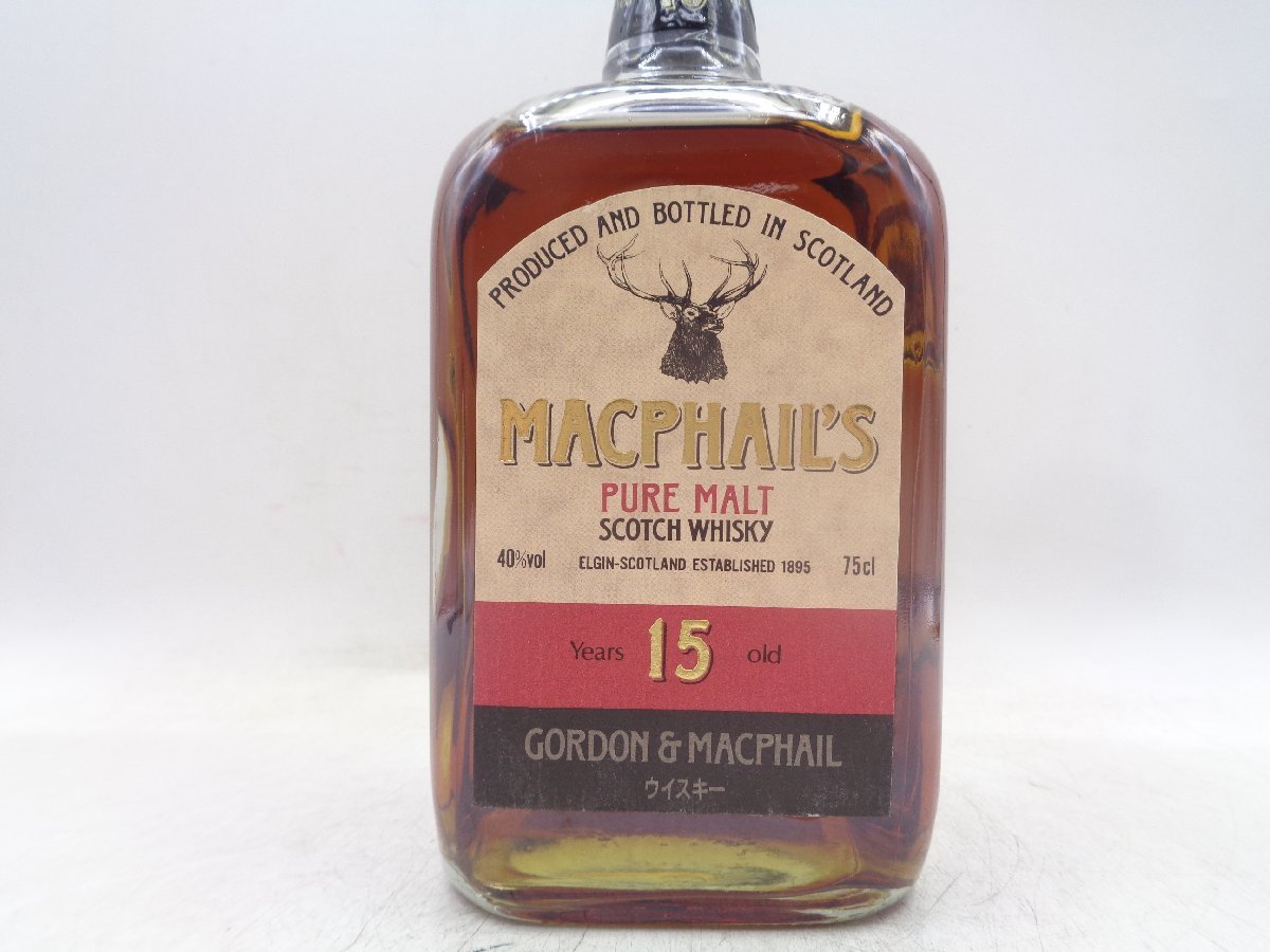 最安値，2026 MACPHAIL'S 15年 マクファイルズ ピュアモルト スコッチ