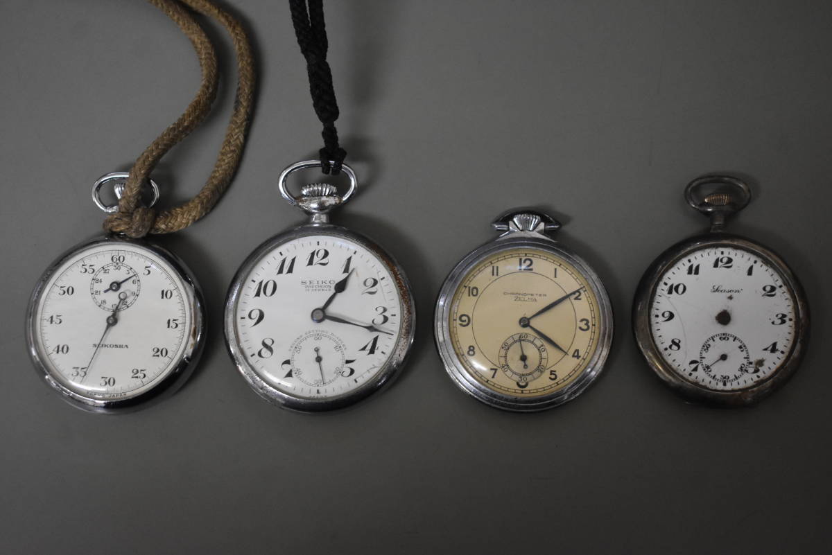 うぶ品 昭和レトロ 懐中時計 SEIKO PRECISION 15石、CHRONOMETER ZELMA