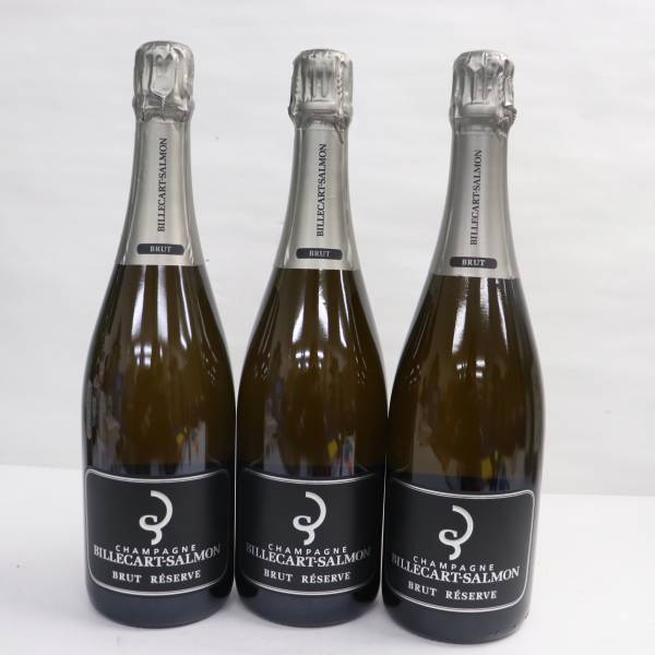 【3本セット】BILLECART-SALMON（ビルカールサルモン）ブリュット レゼルヴ 12％ 750ml L22L270004