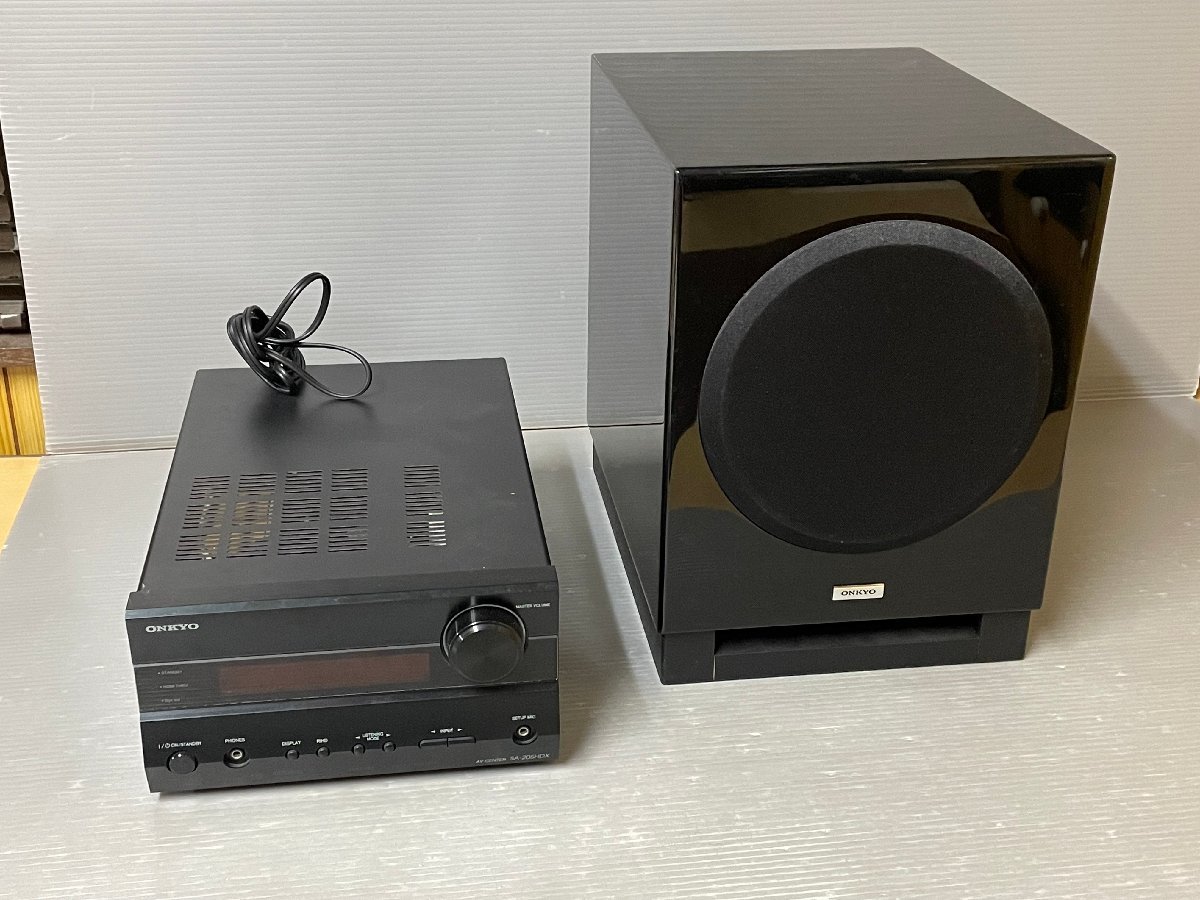 オンキョー AVセンター アンプ（ONKYO SA-205HDX）とサブウーファー（SWA-V30HDX）のセット！