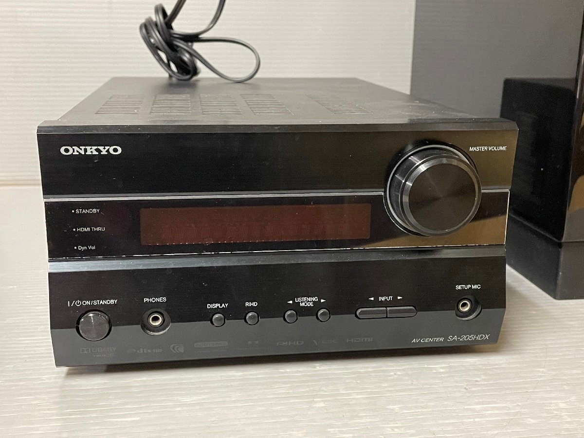 【動作良好】ONKYO SA-205HDX + サブウーファー セット オンキョー AVセンター アンプ（ONKYO SA-205HDX）とサブウーファー