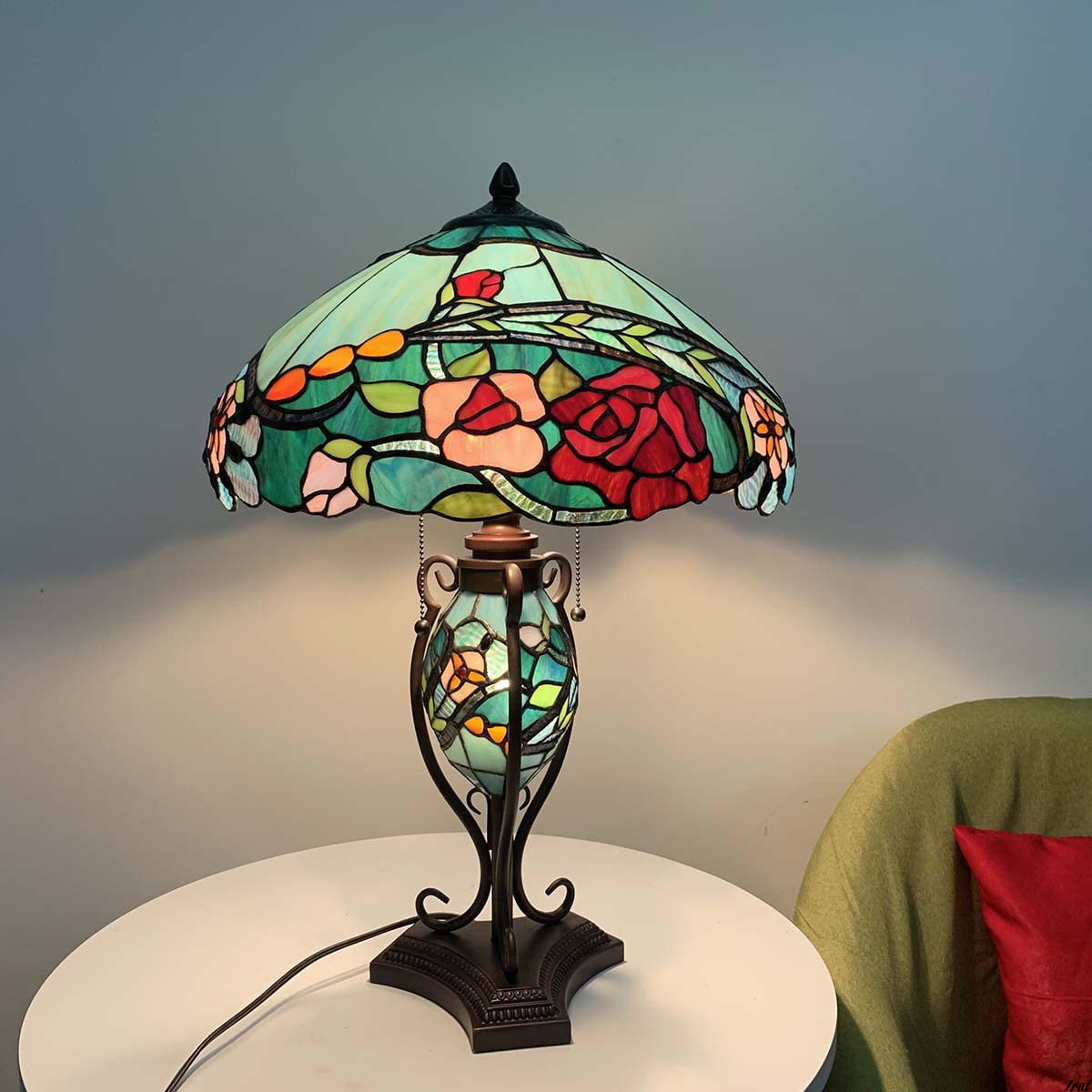 ステンドグラスランプ ステンドグラスランプ インテリアライト 卓上