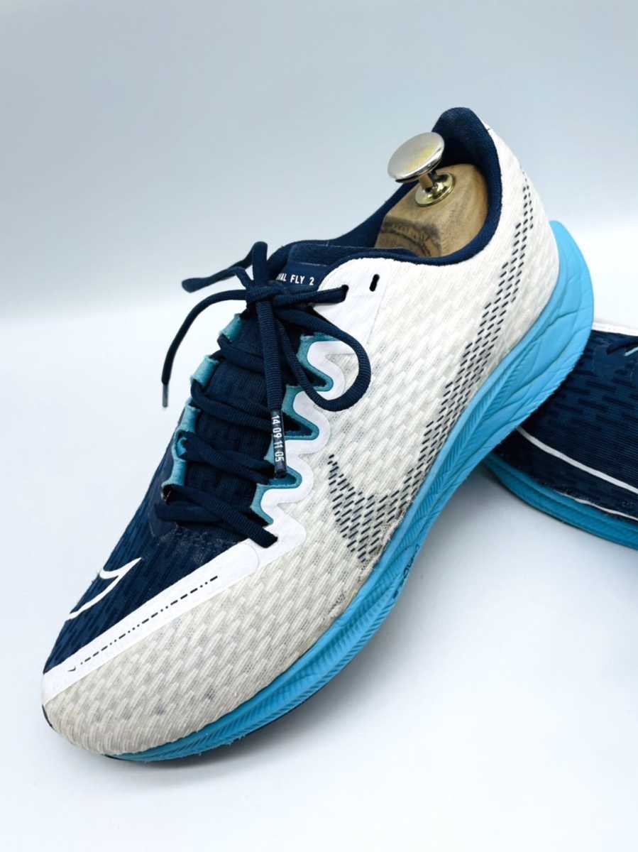 衝撃プライス！『最強の1足！』アスリート待望モデル！【NIKE/ナイキ ズームライバル フライ2】上質ランニングシューズ！紺白青/jp26cm！