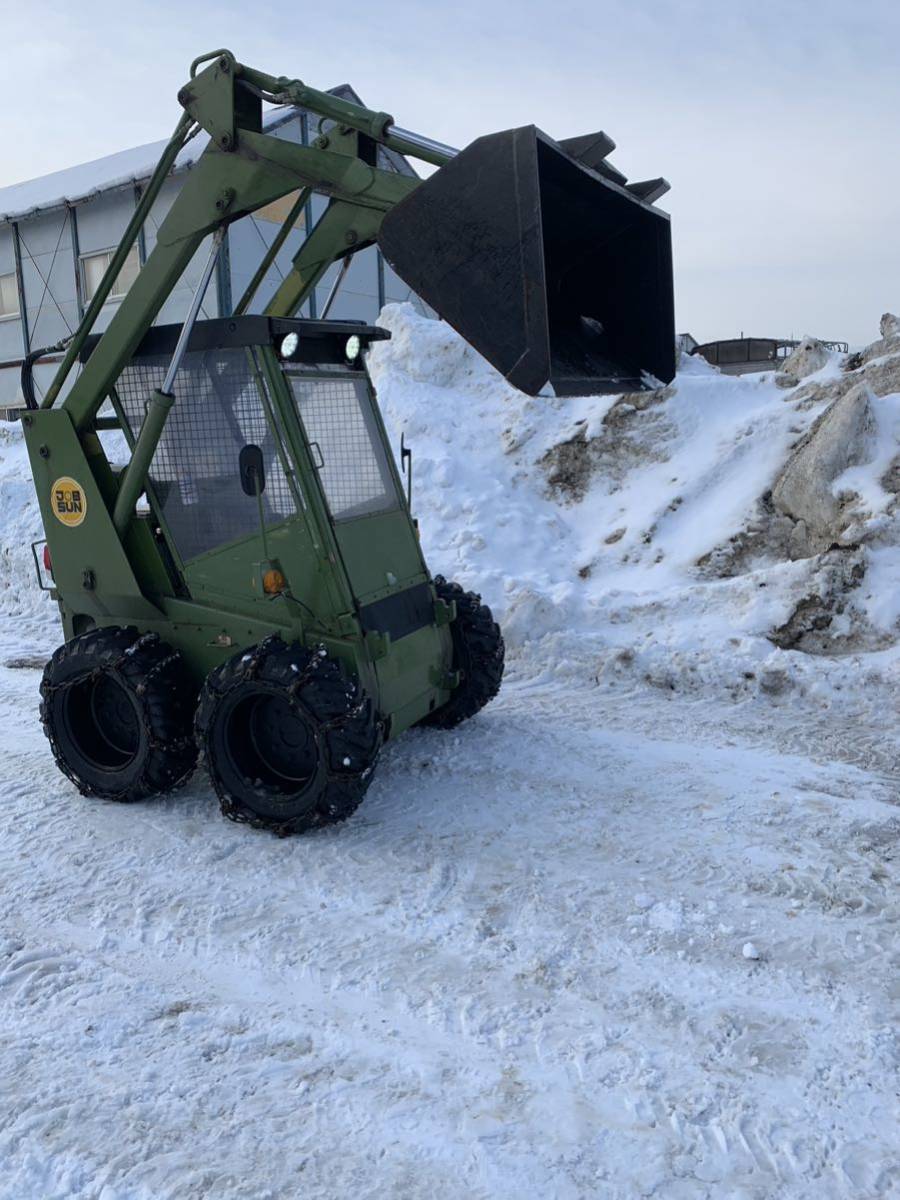 値下！ 札幌発 ジョブサン2SDK6 タイヤショベル ディーゼル 4WD ボブキャット 除雪 排雪 値下！ 札幌発 ジョブサン2SDK6 タイヤショベル ディーゼル 4WD ボブ