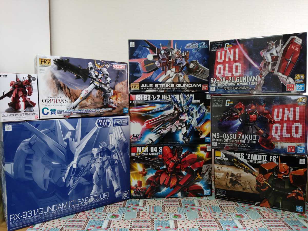 ◆未組立品、まとめ売り◆ガンプラ6点セット ガンプラ 未組立 8個セット おまけ付き! 送料無料!! 1円スタートです