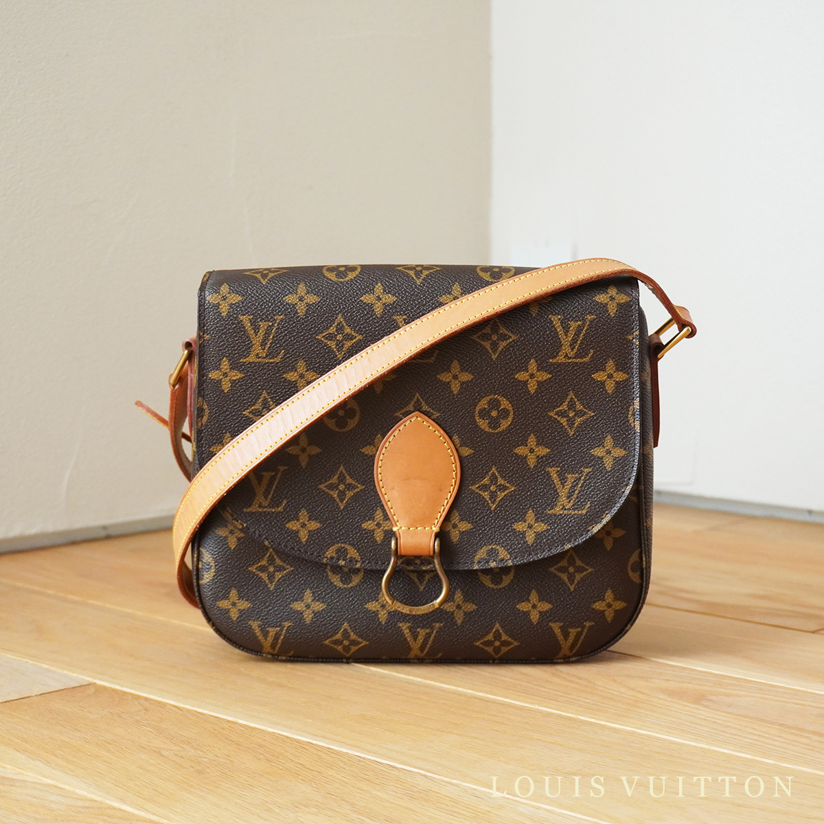 外観 美品 ルイ ヴィトン LOUIS VUITTON M51242 モノグラム サンクルー 