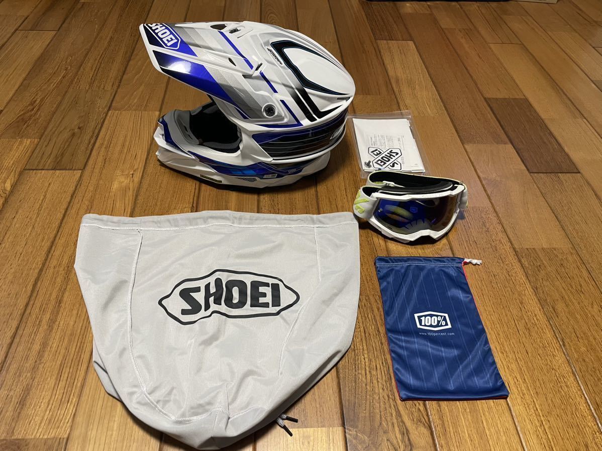 美品】SHOEI VFX-WR ブラック ゴーグルセット （SHOEI VFX-WR PINNACLE 