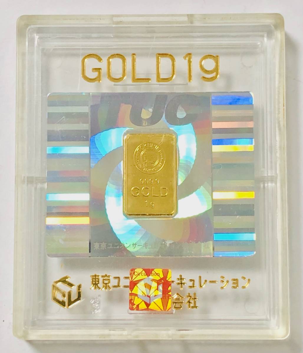 純金 インゴット 1g ケース入り K24 999.9 ゴールド 徳力 37 純金 1g