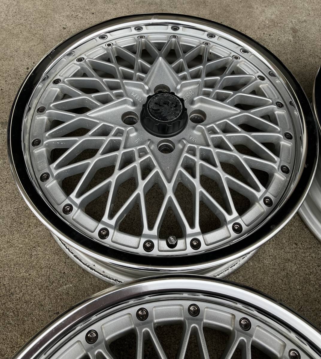 SSR フォーミュラーメッシュ 16インチ 5.5J +45 4H 100 4本 4穴 自動車