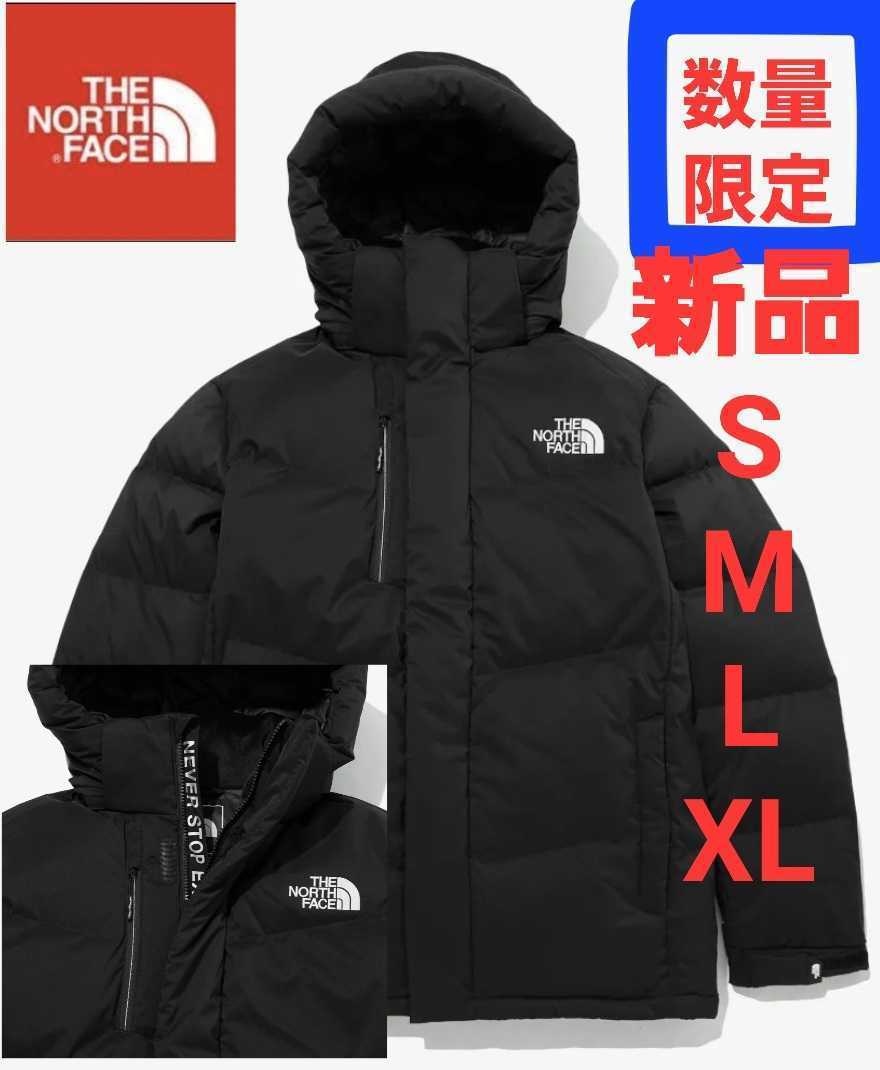 NORTH FACE　ノースフェイス　縦ロゴ　新品　ダウンジャケット　M　黒