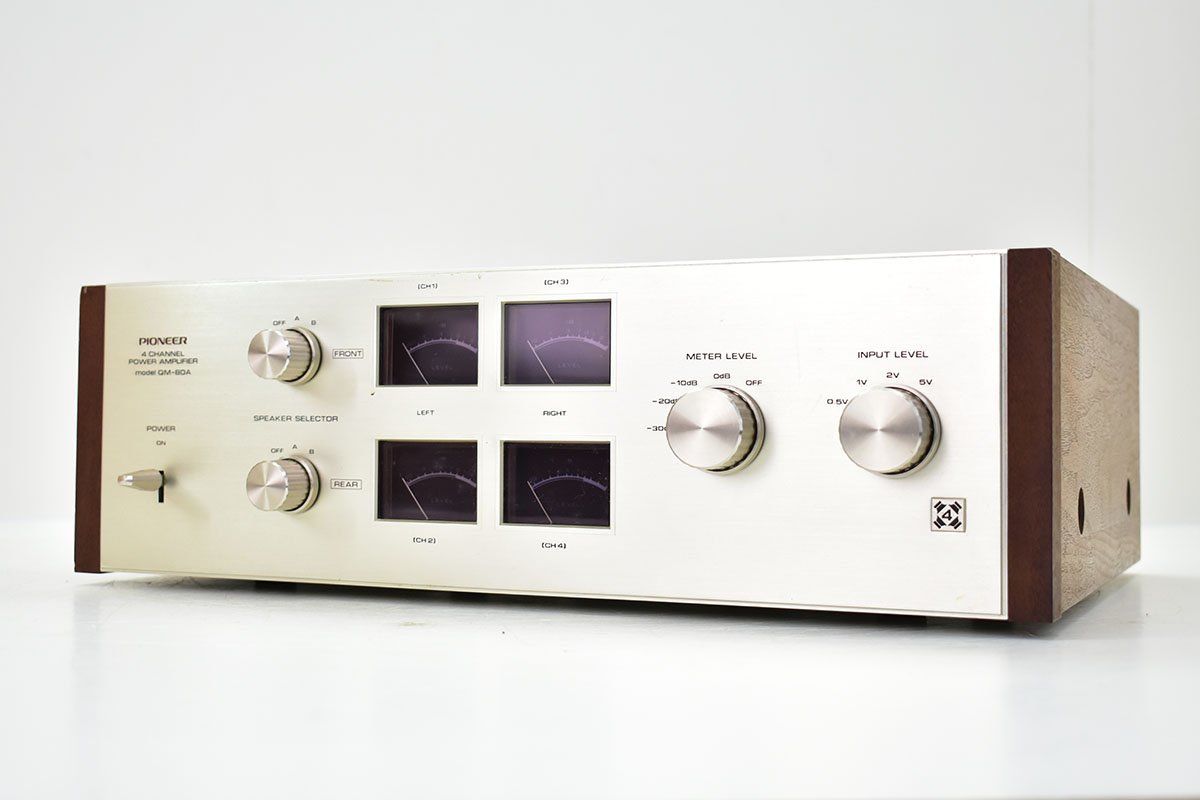 QM-80A パワーアンプ パイオニア Pioneer 4チャンネル QC-80A the 通電