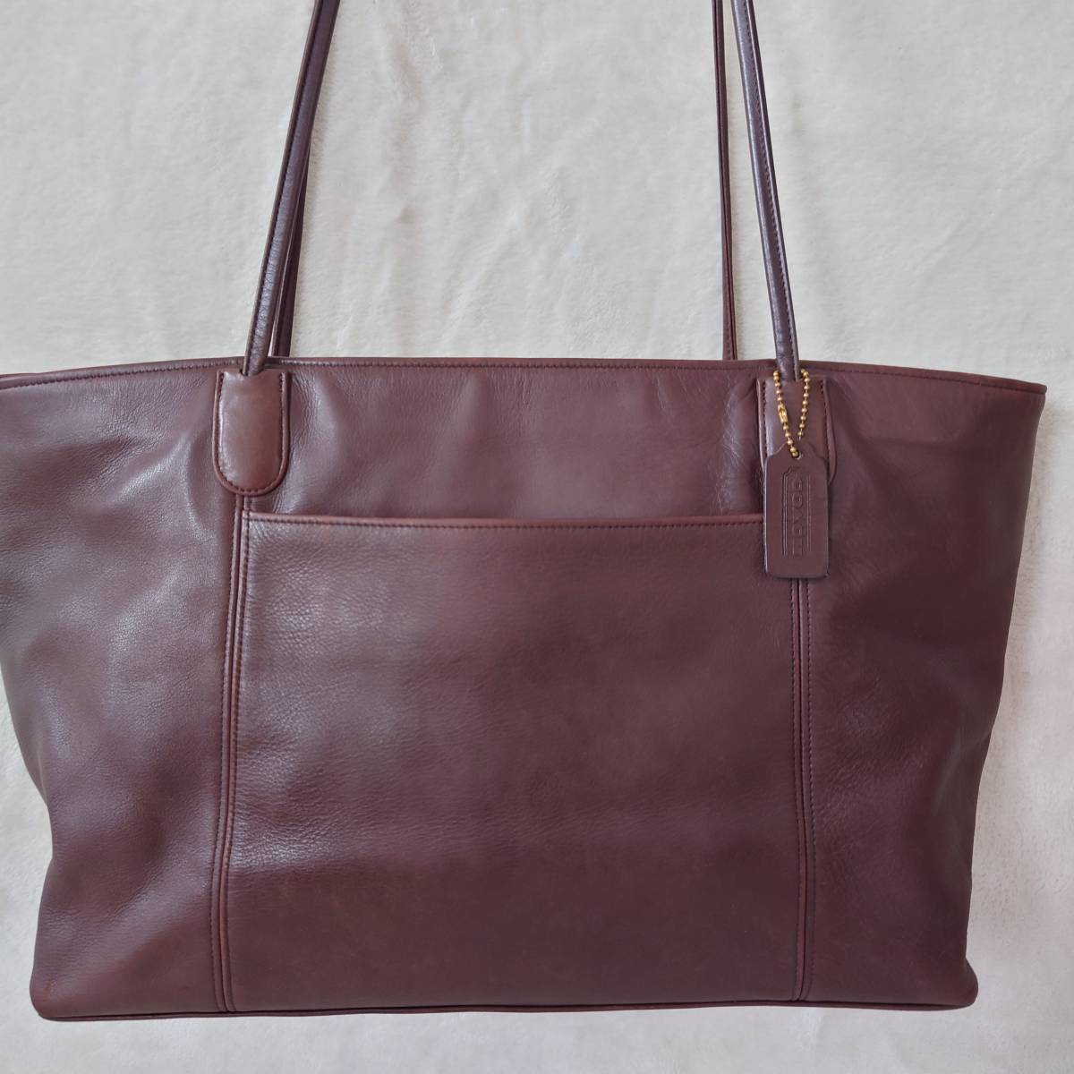 ◆1円◆COACH　トートバッグ　ビジネス　A4収納可　本革　ブラウン　大容量