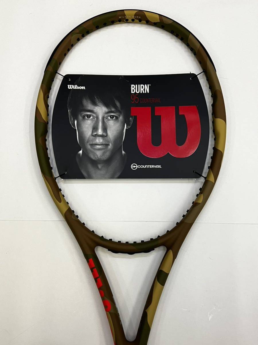 Wilson BURN 95 camo 錦織圭　モデル　美品 復帰 錦織 圭レア 新品 WILSON BURN 95 CV CAMO EDITION ウィルソン