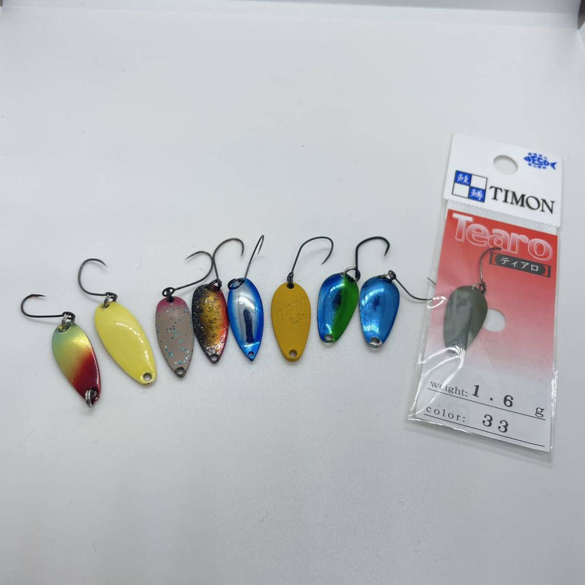 管釣り スプーンセット PURE MIU BEAN Tearo 9個 or ミュー ( ティアロ