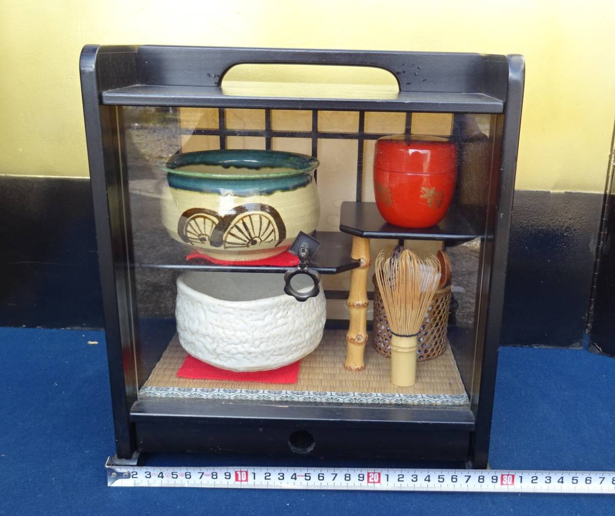 茶道具セット一式 飾り棚｜木工、竹工芸