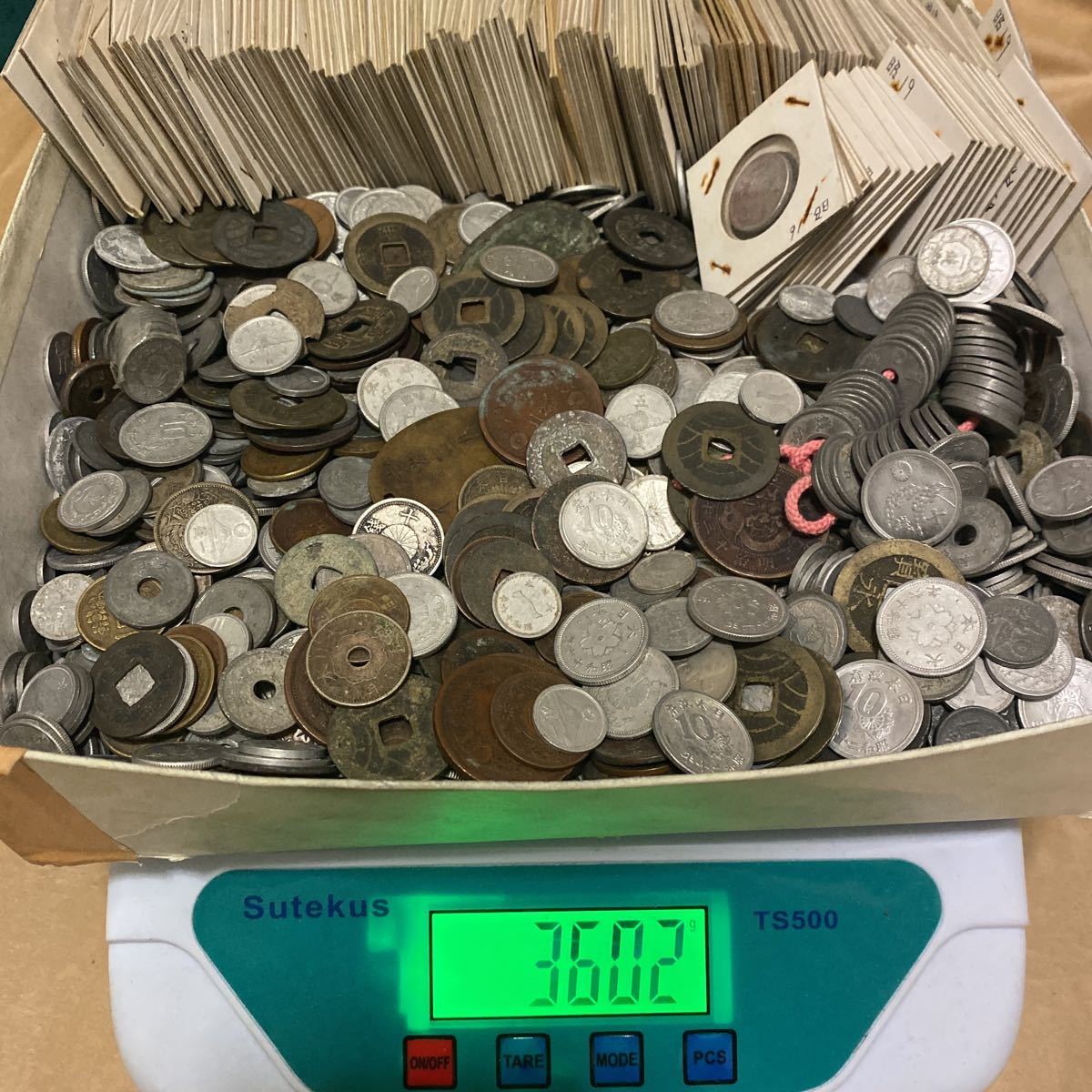 5 日本古銭 3.6kg アルミ 錫 銅 貨幣 硬貨 穴銭 寛永通宝 大量 まとめ