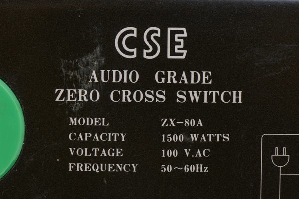 CSE シーエスイー Zero Cross Switch ゼロクロススイッチ ZX-80A 電源