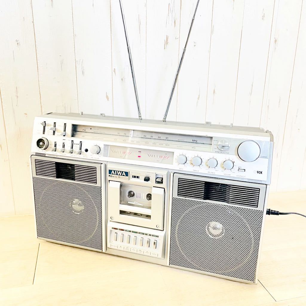 レトロ 大型ラジカセ アイワ AIWA CS90X レトロ 大型ラジカセ アイワ