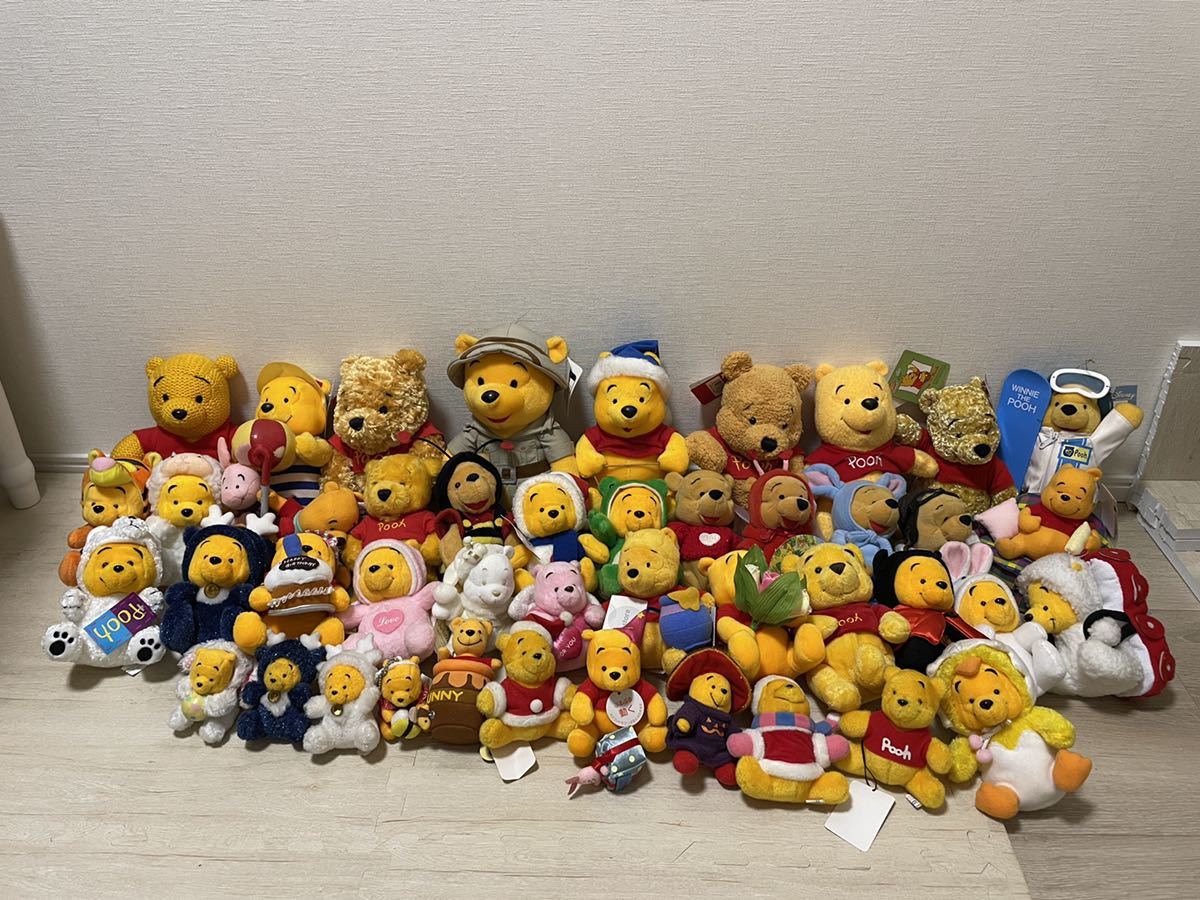 くまのプーさん ディズニー ぬいぐるみ まとめ売り　プーさん Disney コレクション ディズニーストア品 大量　44点