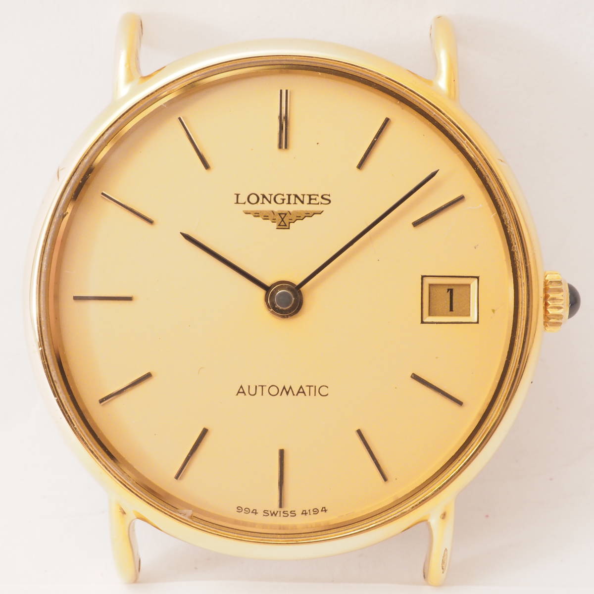 ロンジン Cal.L994.1 自動巻き ツインバレル AUTOMATIC 美品 金色 