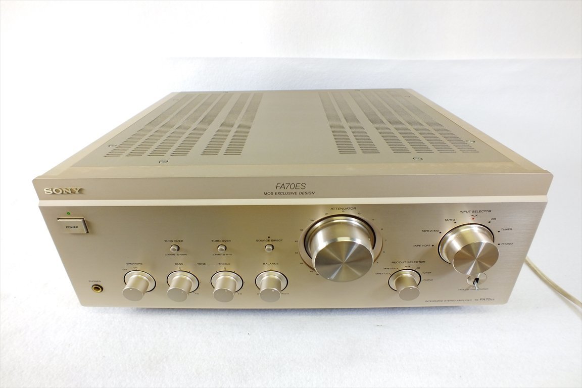 SONY TA-FA70ES ソニー 動作確認済 ステレオ プリメイン アンプ｜Yahoo
