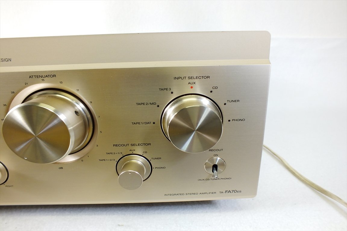 SONY TA-FA70ES ソニー 動作確認済 ステレオ プリメイン アンプ｜Yahoo