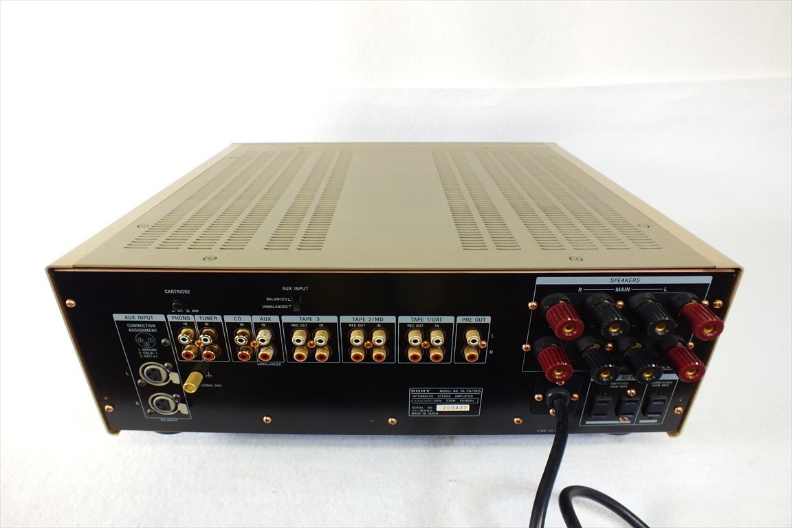 SONY TA-FA70ES ソニー 動作確認済 ステレオ プリメイン アンプ｜Yahoo
