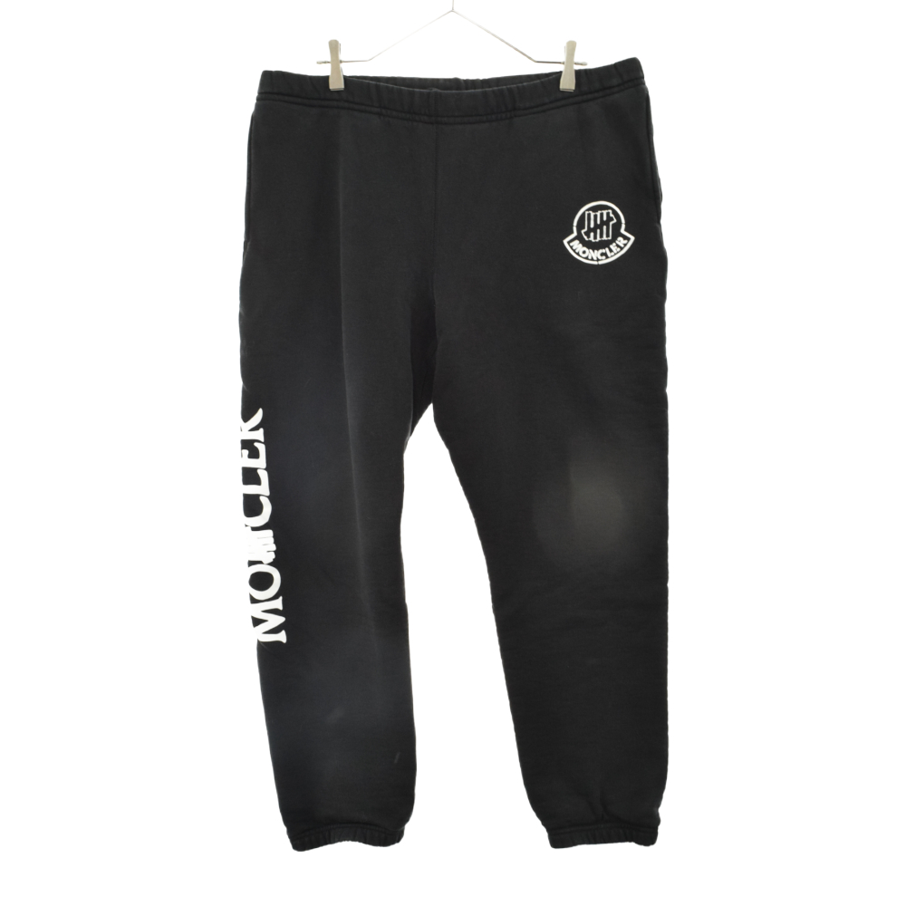  モンクレール&times;UNDEFEATED F20928H70210 アンディフィーテッド コラボ スウェットパンツ ロゴ ブラック(男性用)｜売買されたオークション情報、yahooの商品情報をアーカイブ公開 - オークファン 男性用